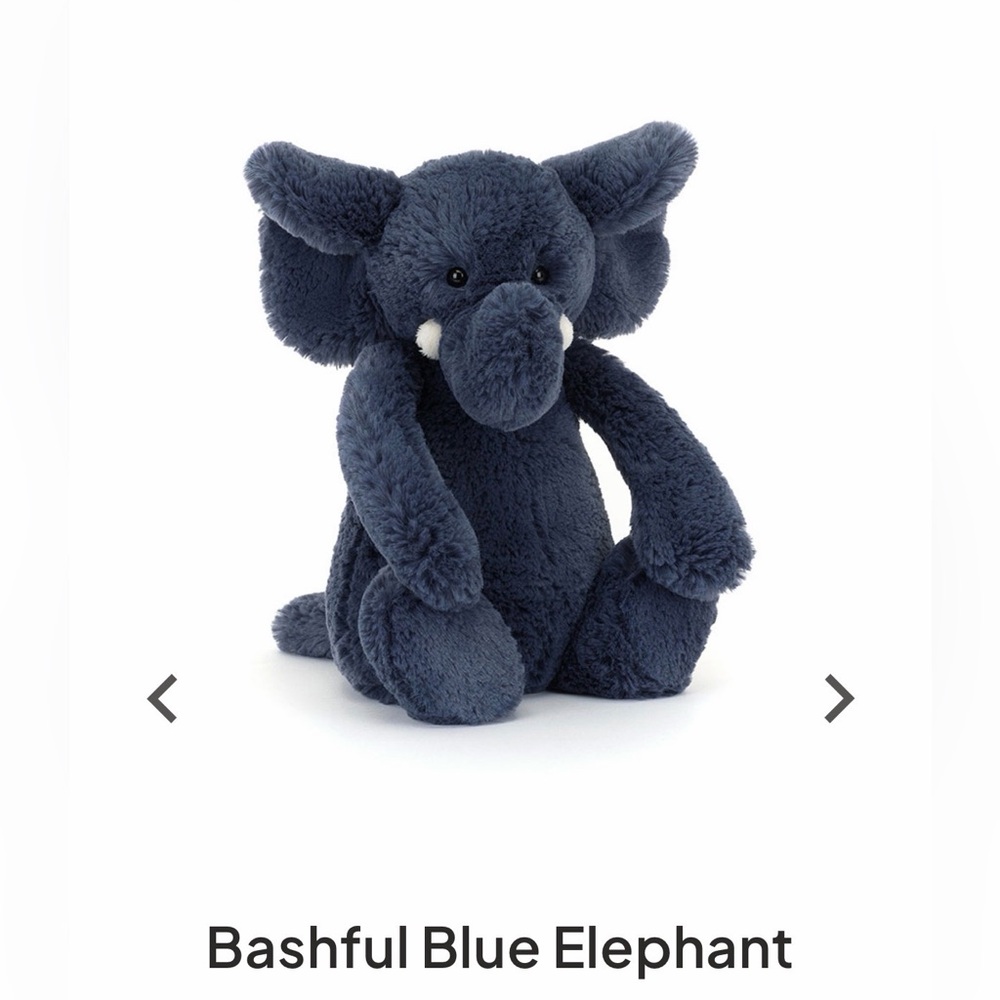 Bashful Blue Elephant Jellycat 🐘